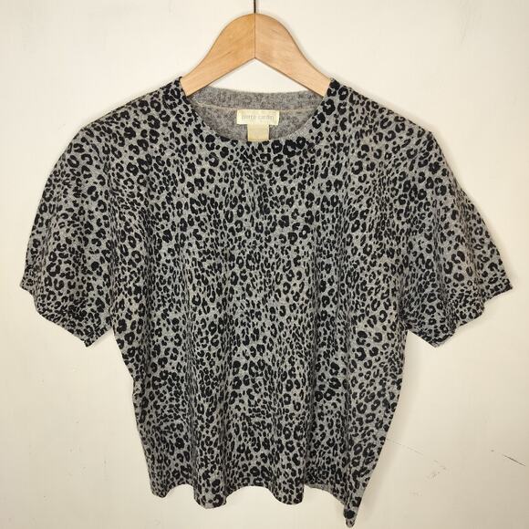 Vintage Pierre Cardin Lambswool Sweater Animal Print - Picture 2 of 8